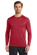 OGIO Long Sleeve Pulse Crew. OE321 Ripped Red