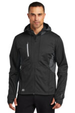 OGIO Pivot Soft Shell. OE721 Blacktop/ Gear Grey