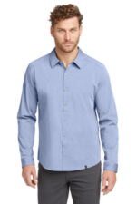 OGIO Commuter Woven Shirt. OG1002 Metal Blue Heather