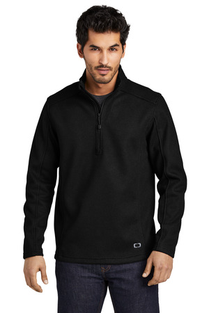 OGIO Grit Fleece 1/2-Zip OG729 Blacktop