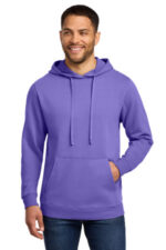 Port & Co Beach Wash Garment-Dyed Pullover Hooded Sweatshirt. PC098H Amethyst