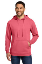 Port & Co Beach Wash Garment-Dyed Pullover Hooded Sweatshirt. PC098H Fruit Punch