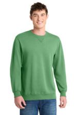 Port & Co Beach Wash Garment-Dyed Crewneck Sweatshirt PC098 Safari