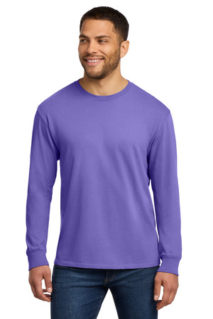 Port & Co Beach Wash Garment-Dyed Long Sleeve Tee PC099LS Amethyst