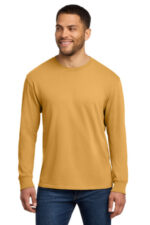Port & Co Beach Wash Garment-Dyed Long Sleeve Tee PC099LS Dijon