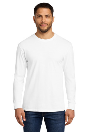 Port & Co Beach Wash Garment-Dyed Long Sleeve Tee PC099LS White