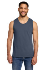 Port & Co Beach Wash Garment-Dyed Tank. PC099TT Denim Blue