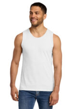 Port & Co Beach Wash Garment-Dyed Tank. PC099TT White