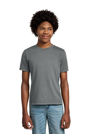 Port & Co Youth Beach Wash Garment-Dyed Tee. PC099Y Coal