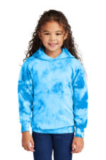 Port & Co Youth Crystal Tie-Dye Pullover Hoodie PC144Y Sky Blue