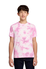 Port & Co Youth Crystal Tie-Dye Tee PC145Y Bright Pink