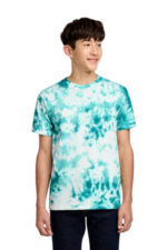 Port & Co Youth Crystal Tie-Dye Tee PC145Y Teal