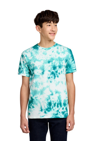 Port & Co Youth Crystal Tie-Dye Tee PC145Y Teal