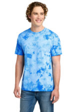 Port & Co Crystal Tie-Dye Tee PC145 Sky Blue