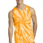 Port & Co Tie-Dye Tank Top. PC147TT Gold