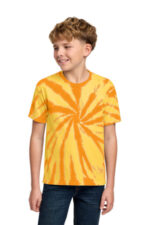 Port & Co Youth Tie-Dye Tee. PC147Y Gold