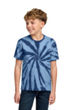 Port & Co Youth Tie-Dye Tee. PC147Y Navy