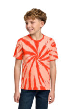 Port & Co Youth Tie-Dye Tee. PC147Y Orange
