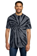 Port & Co Tie-Dye Tee. PC147 Black