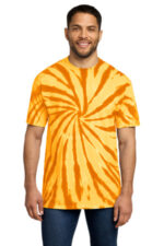 Port & Co Tie-Dye Tee. PC147 Gold