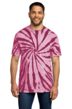 Port & Co Tie-Dye Tee. PC147 Maroon