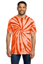 Port & Co Tie-Dye Tee. PC147 Orange