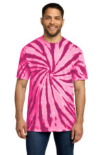 Port & Co Tie-Dye Tee. PC147 Pink