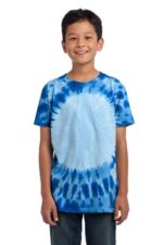Port & Co Youth Window Tie-Dye Tee. PC149Y Royal