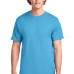 Port & Co Ring Spun Cotton Tee. PC150 Aquatic Blue