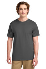 Port & Co Ring Spun Cotton Tee. PC150 Charcoal