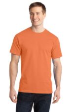 Port & Co Ring Spun Cotton Tee. PC150 Orange Sherbet