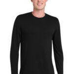 Port & Co Tri-Blend Long Sleeve Tee. PC330LS Black