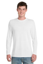 Port & Co Tri-Blend Long Sleeve Tee. PC330LS White