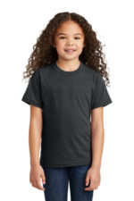Port & Co Youth Tri-Blend Tee PC330Y Black Heather