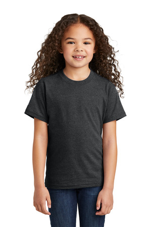 Port & Co Youth Tri-Blend Tee PC330Y Black Heather