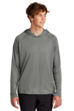 Port & Co Performance Pullover Hooded Tee PC380H Charcoal