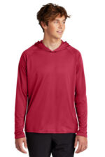 Port & Co Performance Pullover Hooded Tee PC380H Red