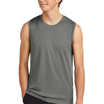 Port & Co Performance Sleeveless Tee PC380SL Charcoal