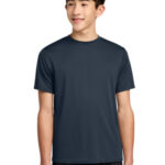 Port & Co Youth Performance Tee. PC380Y Deep Navy