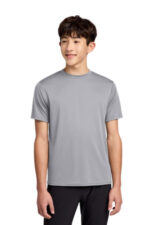 Port & Co Youth Performance Tee. PC380Y Silver