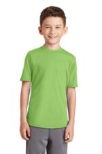 Port & Co Youth Performance Blend Tee. PC381Y Lime