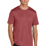 Port & Co Heather Performance Tee PC390 Deep Red Heather