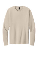 Port & Co Easy Cotton Long Sleeve Tee PC43LS Light Sand