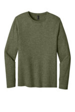 Port & Co Easy Cotton Long Sleeve Tee PC43LS Olive Drab Green Heather