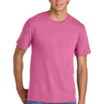 Port & Co Easy Cotton Tee PC43 Awareness Pink
