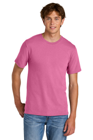 Port & Co Easy Cotton Tee PC43 Awareness Pink