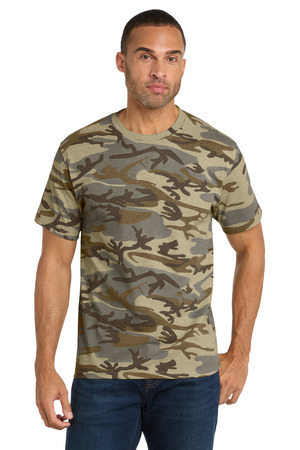 Port & Co Core Cotton Camo Tee. PC54C Desert Camo