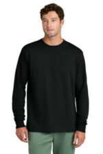 Port & Co Long Sleeve Core Cotton Tee. PC54LS Jet Black