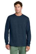 Port & Co Long Sleeve Core Cotton Tee. PC54LS Navy