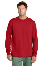 Port & Co Long Sleeve Core Cotton Tee. PC54LS Red